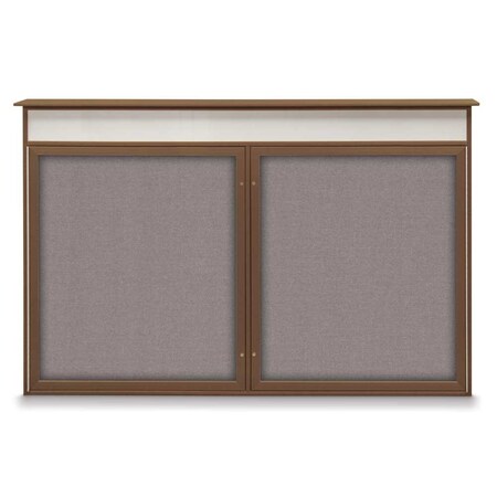 United Visual Products Open Faced Traditional Corkboard, 96x48" UV647A-BLACK-RUBBER